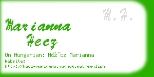 marianna hecz business card